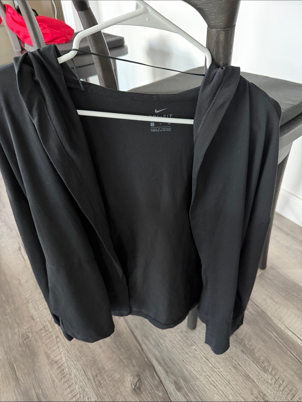 Nike Black Hooded Athletic Jacket Small